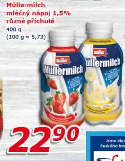 ESO MARKET Müllermilch mléčný nápoj 1,5% různé příchutě nabídka