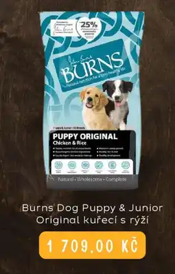 Zoohit Burns Dog Puppy & Junior Original kuřecí s rýží nabídka