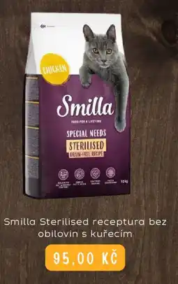 Zoohit Smilla Sterilised receptura bez obilovin s kuřecím nabídka