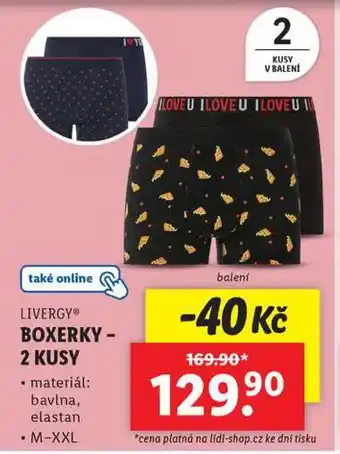 Lidl Boxerky nabídka