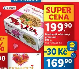 Lidl Medovník ořechový premium nabídka