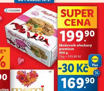 Lidl Medovník ořechový premium nabídka