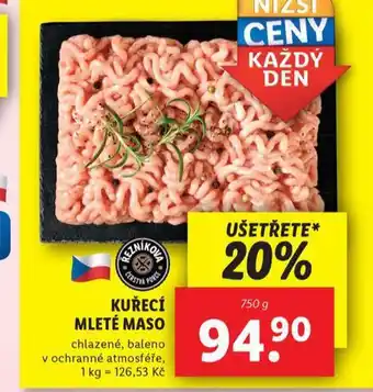 Lidl Kuřecí mleté maso nabídka