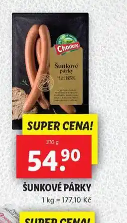 Lidl Šunkové párky nabídka