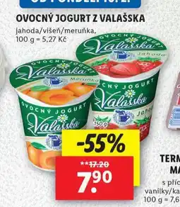 Lidl Ovocný jogurt z valašska nabídka