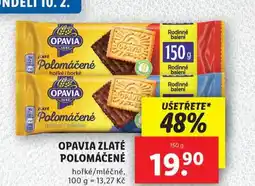 Lidl Opavia zlaté polomáčené nabídka