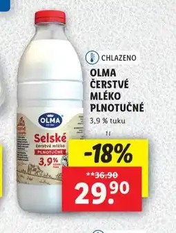 Lidl Olma čerstvé mléko nabídka