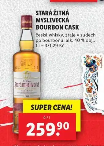 Lidl Stará žitná myslivecká bourbon cask nabídka