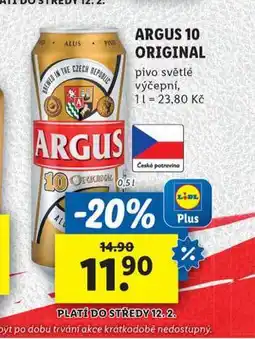 Lidl Pivo argus 10 original nabídka