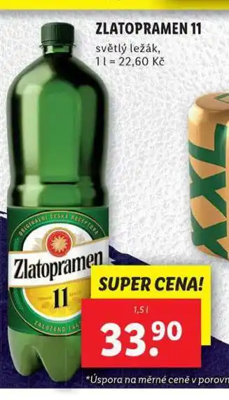 Lidl Pivo zlatopramen 11 nabídka