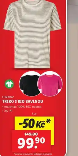 Lidl Triko s bio bavlnou nabídka