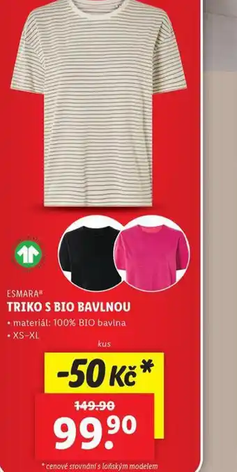 Lidl Triko s bio bavlnou nabídka