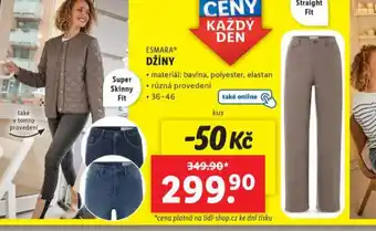 Lidl Džíny nabídka