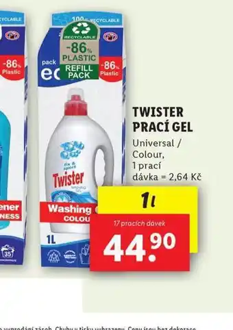 Lidl Twister prací gel nabídka