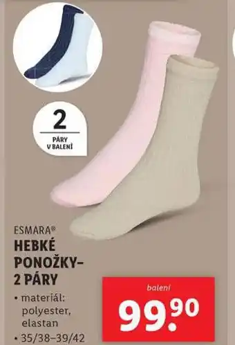 Lidl Hebké ponožky nabídka