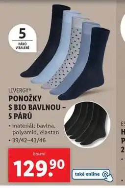 Lidl Ponožky s bio bavlnou nabídka