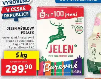 Lidl Jelen mýdlový prášek nabídka