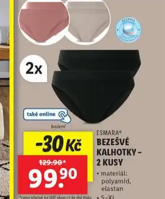 Lidl Bezešvé kalhotky nabídka