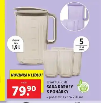 Lidl Sada karafa s pohárky nabídka