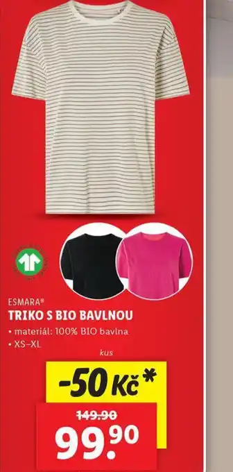 Lidl Triko s bio bavlnou nabídka