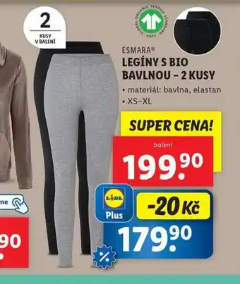 Lidl Legíny s bio bavlnou nabídka