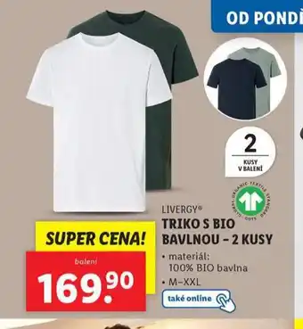 Lidl Triko s bio bavlnou nabídka