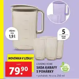 Lidl Sada karafy a pohárky nabídka