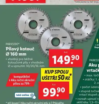 Lidl Pilový kotouč 160 mm nabídka