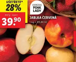 Lidl Jablka červená nabídka