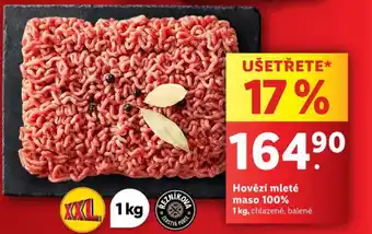 Lidl Hovězí mělněné maso nabídka