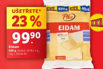 Lidl Eidam 30% bloček nabídka