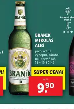 Lidl Pivo braník mikoláš aleš nabídka