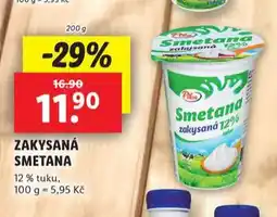 Lidl Zakysaná smetana nabídka