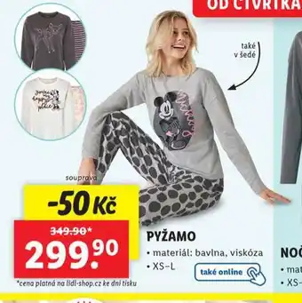 Lidl Pyžamo nabídka