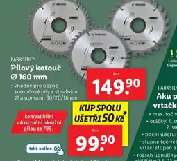 Lidl Pilový kotouč 160 mm nabídka