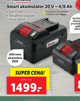 Lidl Smart akumulátor 8 ah nabídka