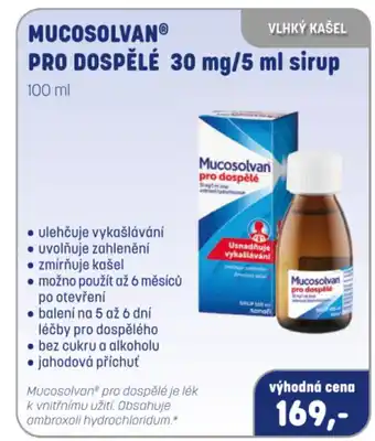 PharmaPoint Mucosolvanⓡ pro dospělé 30 mg/5 ml sirup nabídka