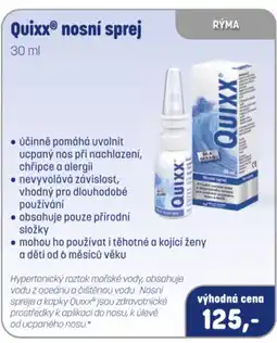 PharmaPoint Quixx® nosní sprej nabídka