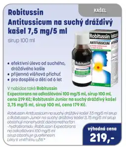 PharmaPoint Robitussin antitussicum na suchý dráždivý nabídka