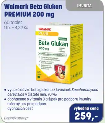 PharmaPoint Walmark Beta Glukan PREMIUM 200 mg nabídka