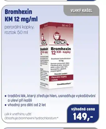 PharmaPoint Bromhexin KM 12 mg/ml nabídka