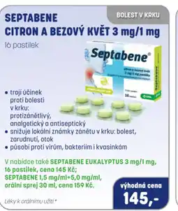 PharmaPoint Septabene citron a bezový květ 3 mg/1 mg nabídka