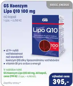 PharmaPoint GS Koenzym Lipo Q10 100 mg nabídka