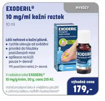 PharmaPoint EXODERIL® 10 mg/ml kožní roztok nabídka