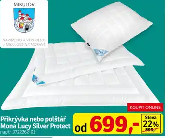 Asko Přikrývka nebo polštář Mona Lucy Silver Protect od nabídka