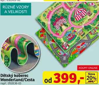 Asko Dětský koberec Wonderland/Cesta nabídka