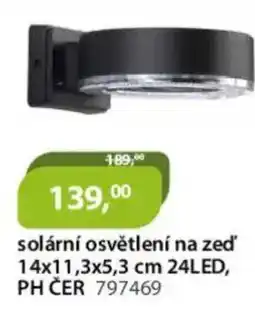 M.A.T. solární osvětlení na zeď 14x11,3x5,3 cm 24LED, PH ČER 797469 nabídka