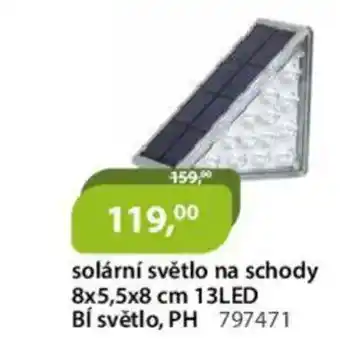 M.A.T. Solární světlo na schody 8x5,5x8 cm 13led bí světlo, ph 797471 nabídka