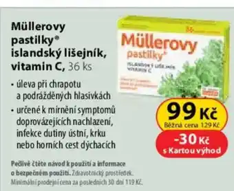 Dr. Max Müllerovy pastilky islandský lišejník, vitamin c, 36 ks nabídka