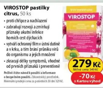 Dr. Max VIROSTOP pastilky citrus, 50 ks nabídka